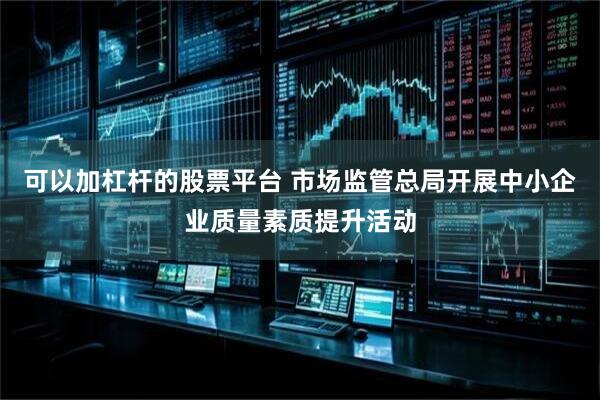 可以加杠杆的股票平台 市场监管总局开展中小企业质量素质提升活动